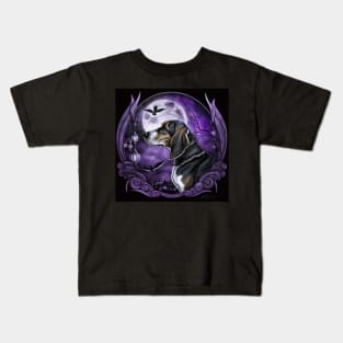 Gothic Abstract Beagle Kids T-Shirt